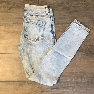Express mid rise Jean legging, distressed 4